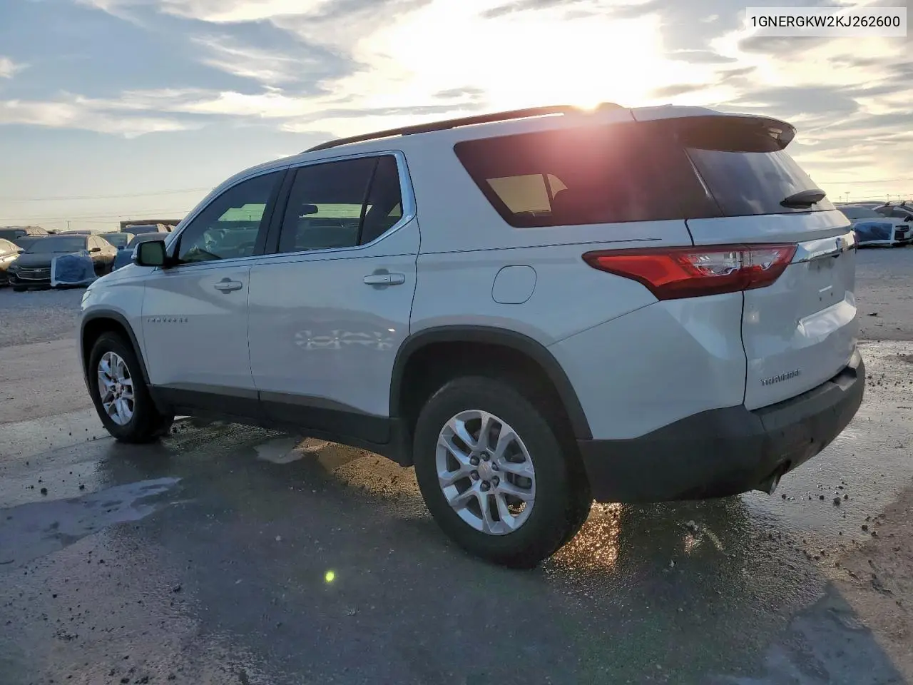 1GNERGKW2KJ262600 2019 Chevrolet Traverse Lt