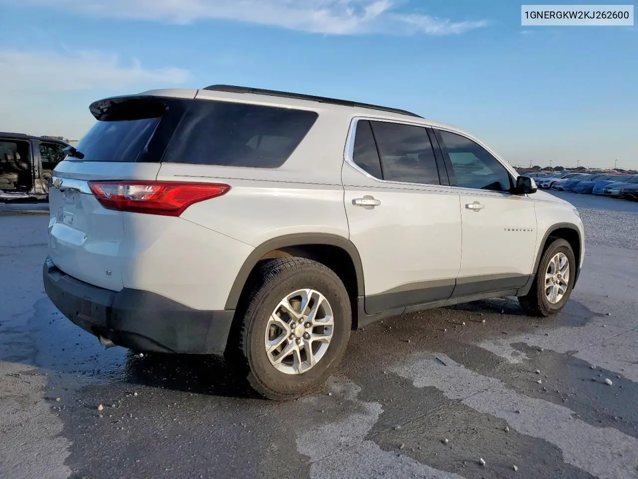 1GNERGKW2KJ262600 2019 Chevrolet Traverse Lt
