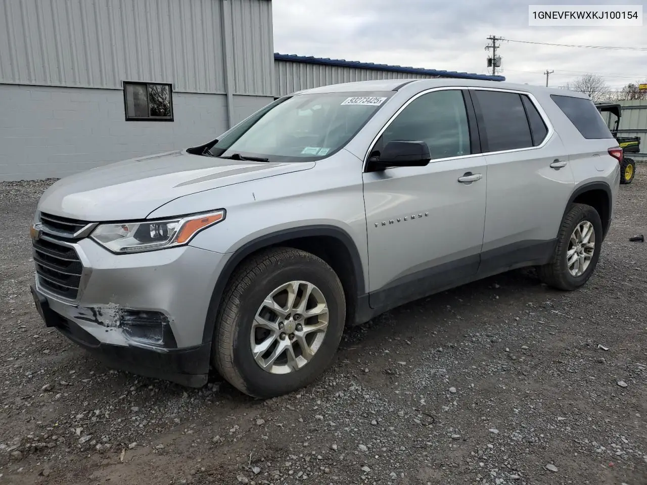 1GNEVFKWXKJ100154 2019 Chevrolet Traverse Ls
