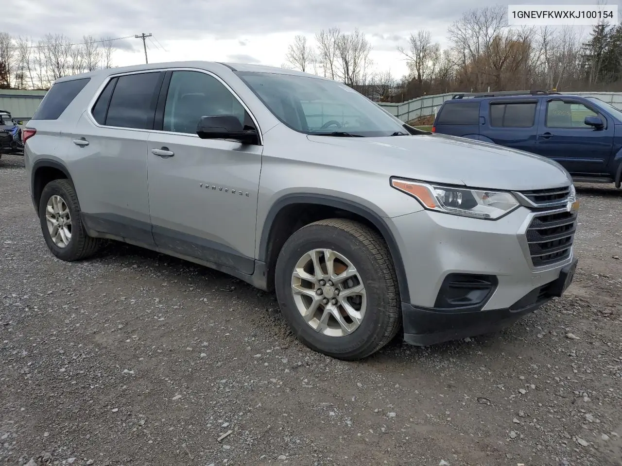 1GNEVFKWXKJ100154 2019 Chevrolet Traverse Ls