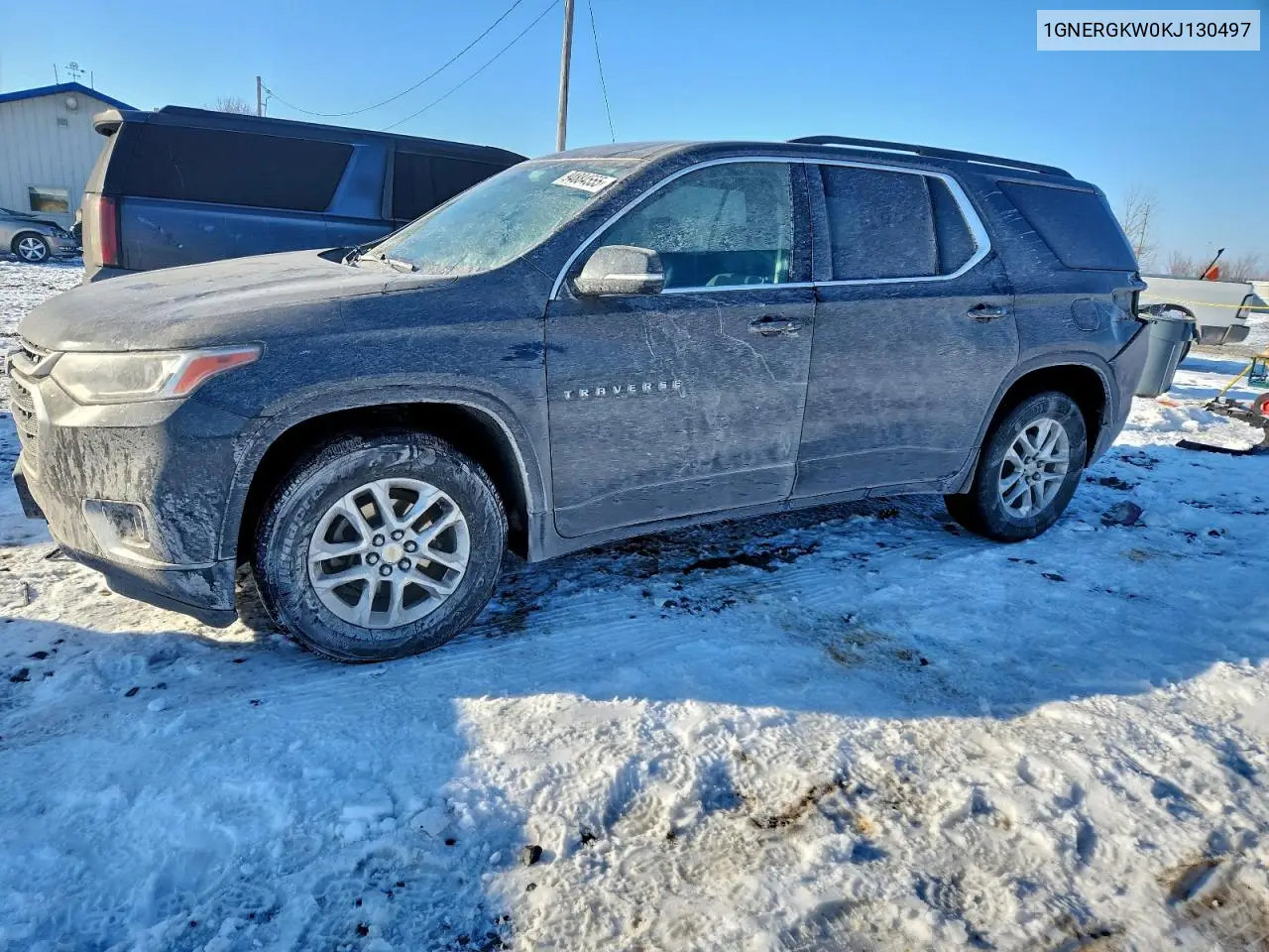 1GNERGKW0KJ130497 2019 Chevrolet Traverse Lt