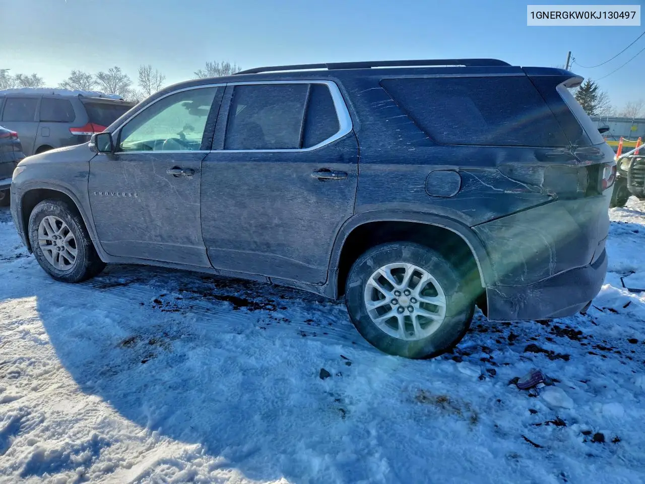 1GNERGKW0KJ130497 2019 Chevrolet Traverse Lt