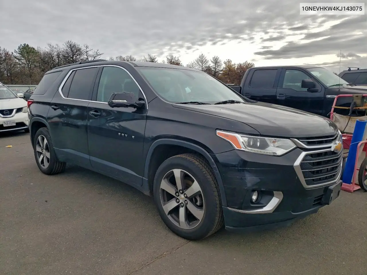 1GNEVHKW4KJ143075 2019 Chevrolet Traverse Lt