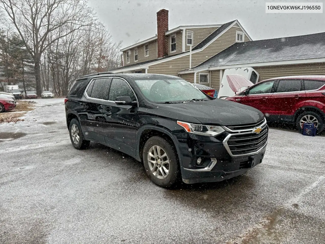 1GNEVGKW6KJ196550 2019 Chevrolet Traverse Lt