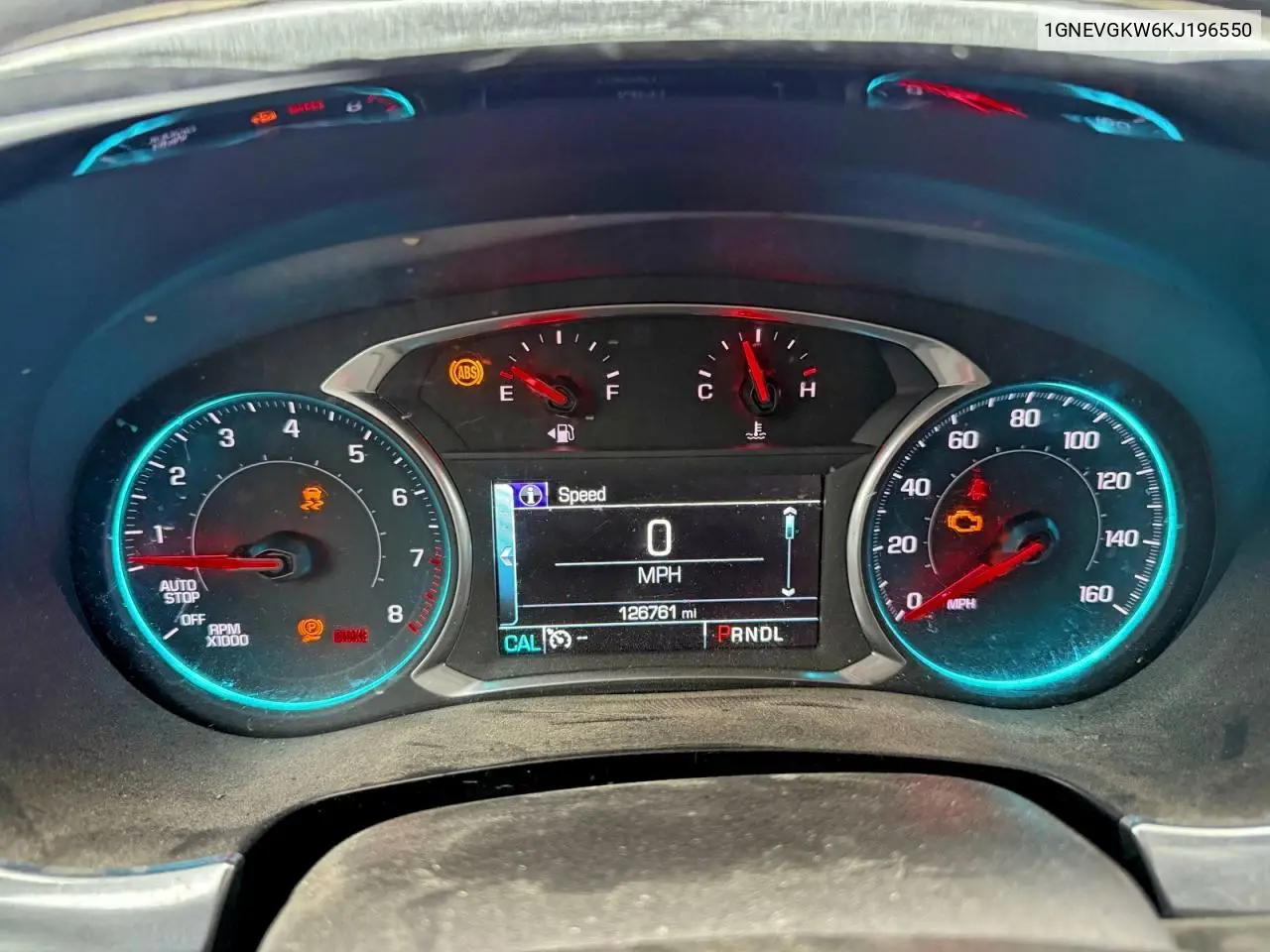 1GNEVGKW6KJ196550 2019 Chevrolet Traverse Lt