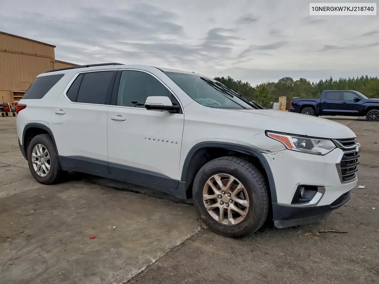 1GNERGKW7KJ218740 2019 Chevrolet Traverse Lt
