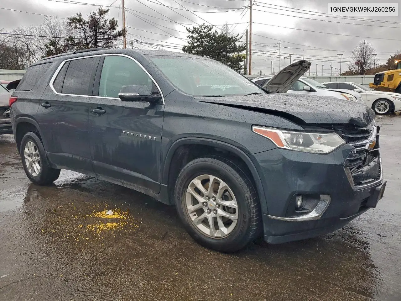 1GNEVGKW9KJ260256 2019 Chevrolet Traverse Lt