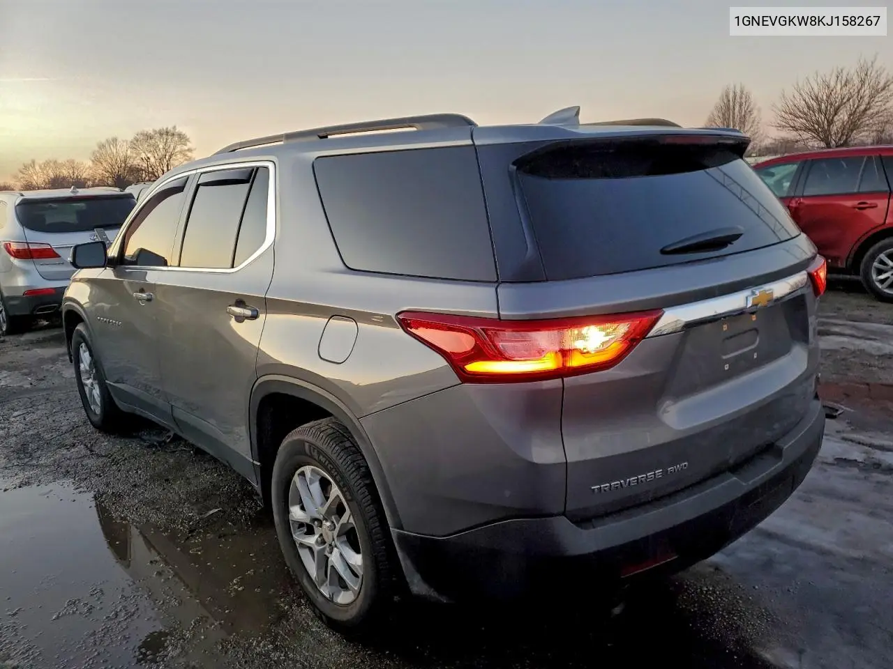 1GNEVGKW8KJ158267 2019 Chevrolet Traverse Lt