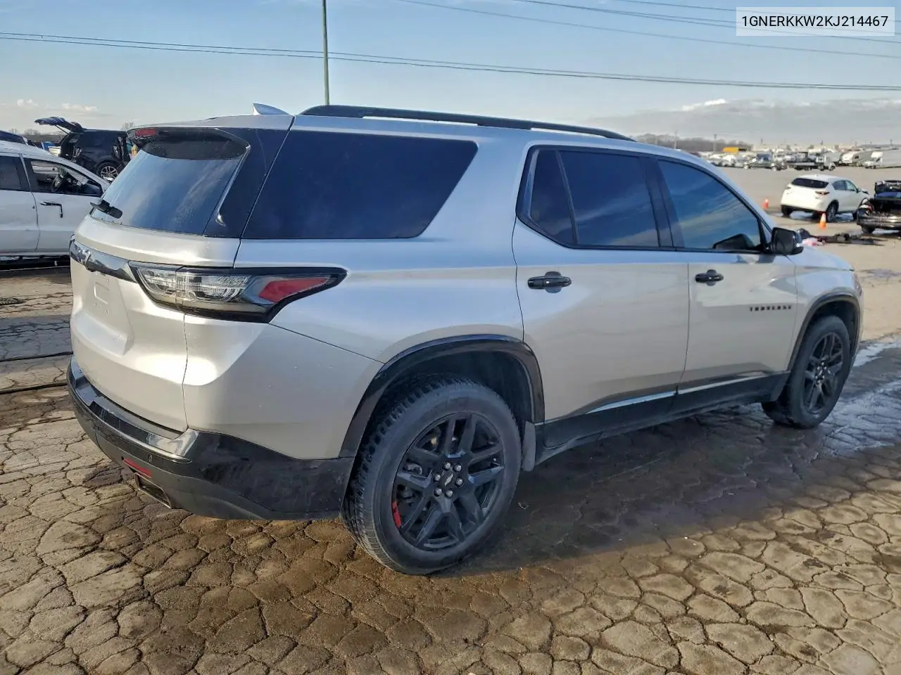 1GNERKKW2KJ214467 2019 Chevrolet Traverse Premier