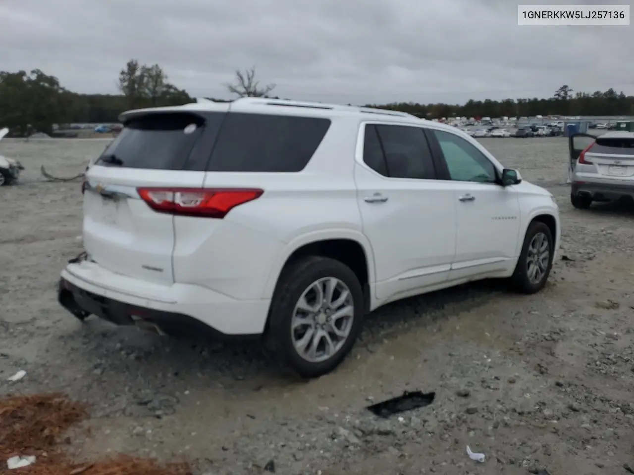 1GNERKKW5LJ257136 2020 Chevrolet Traverse Premier