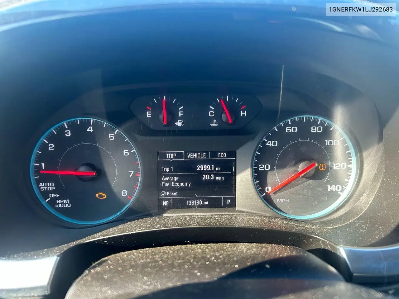 1GNERFKW1LJ292683 2020 Chevrolet Traverse Ls