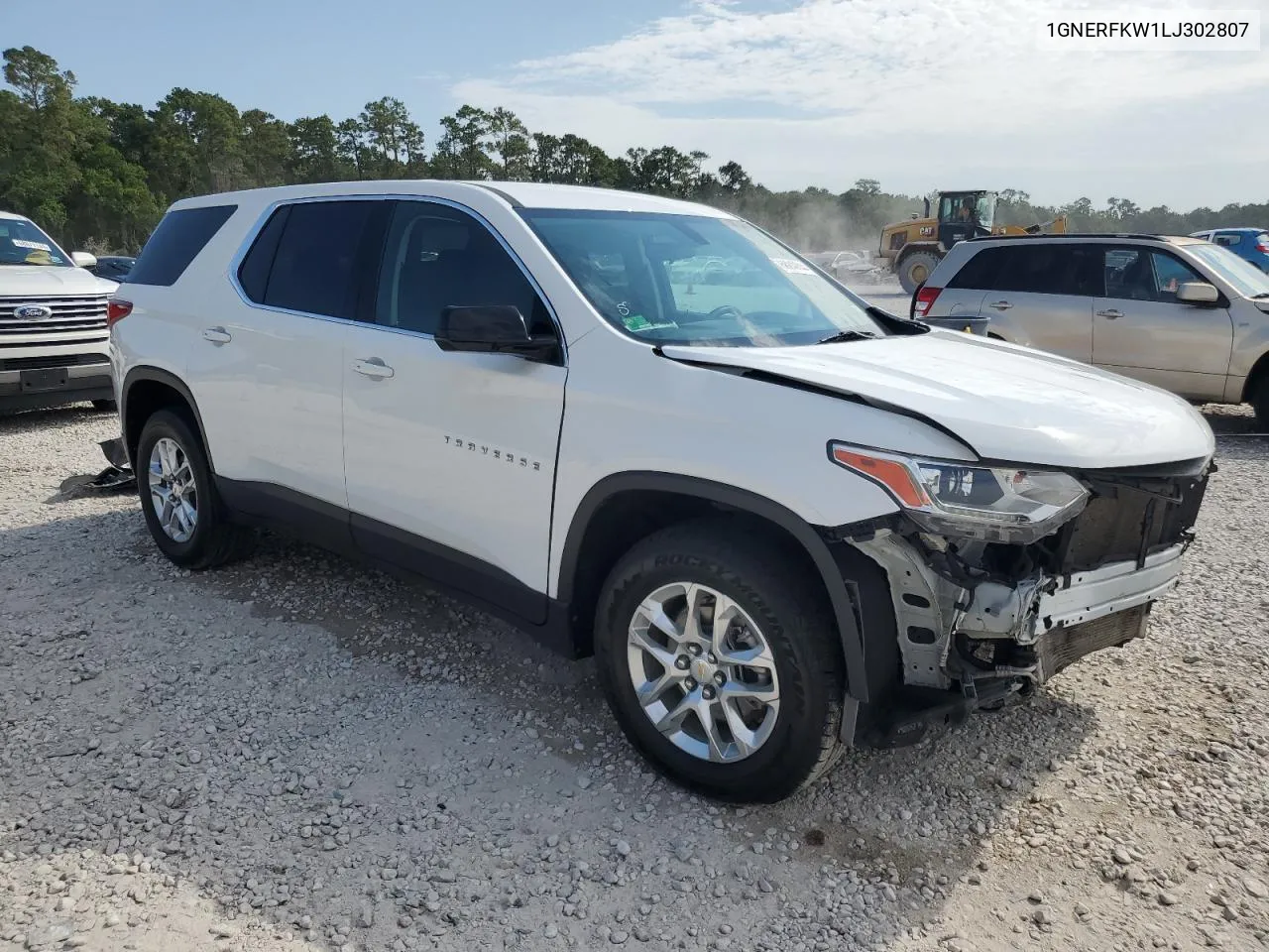 2020 Chevrolet Traverse Ls VIN: 1GNERFKW1LJ302807 Lot: 68249344