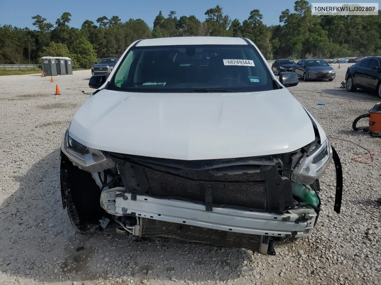 2020 Chevrolet Traverse Ls VIN: 1GNERFKW1LJ302807 Lot: 68249344