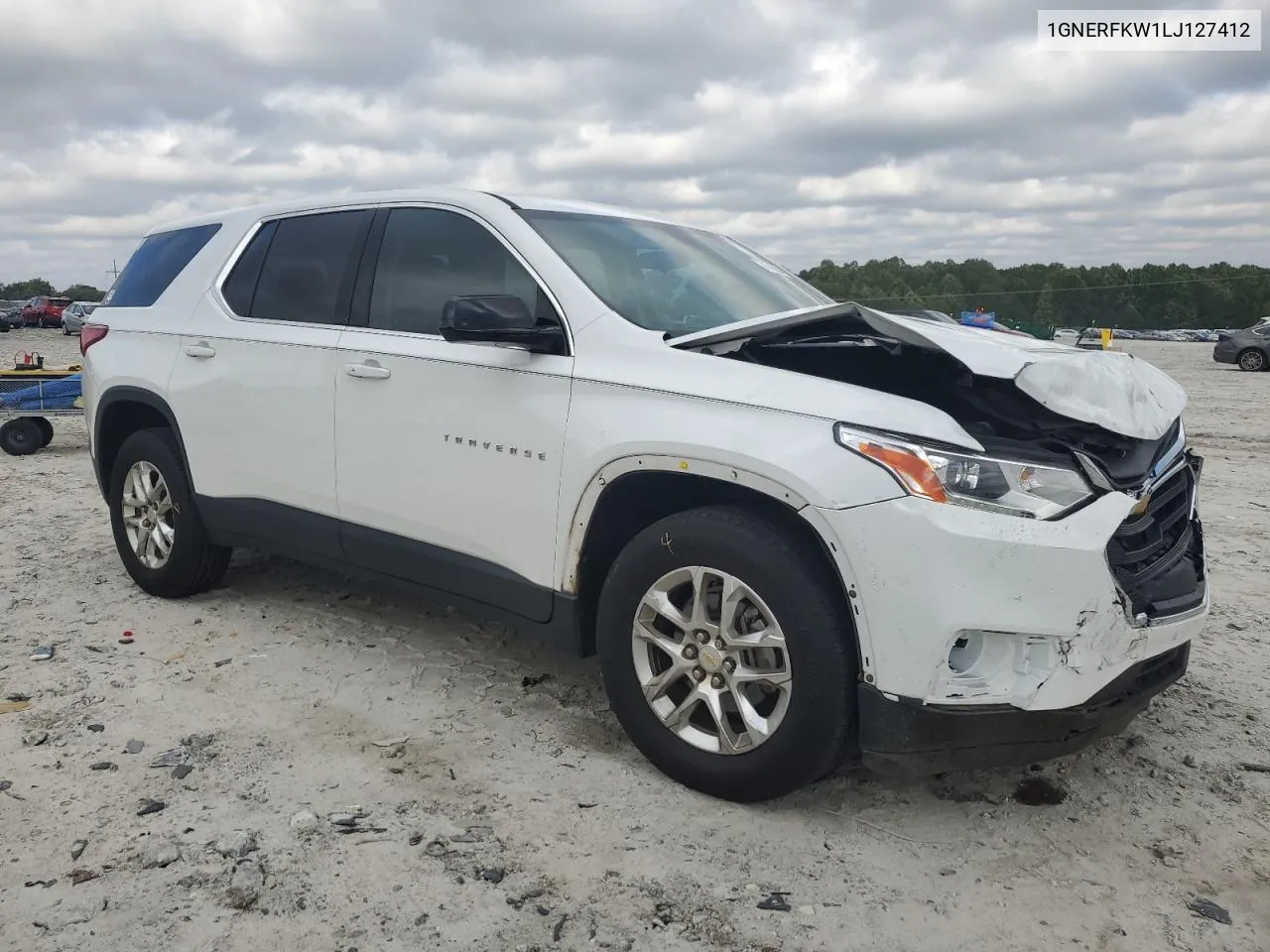 2020 Chevrolet Traverse Ls VIN: 1GNERFKW1LJ127412 Lot: 71746024