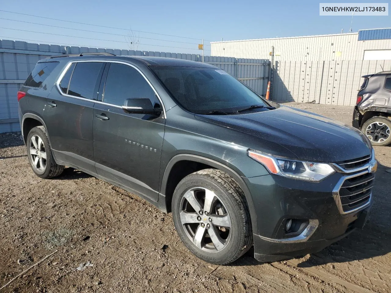 2020 Chevrolet Traverse Lt VIN: 1GNEVHKW2LJ173483 Lot: 72148114