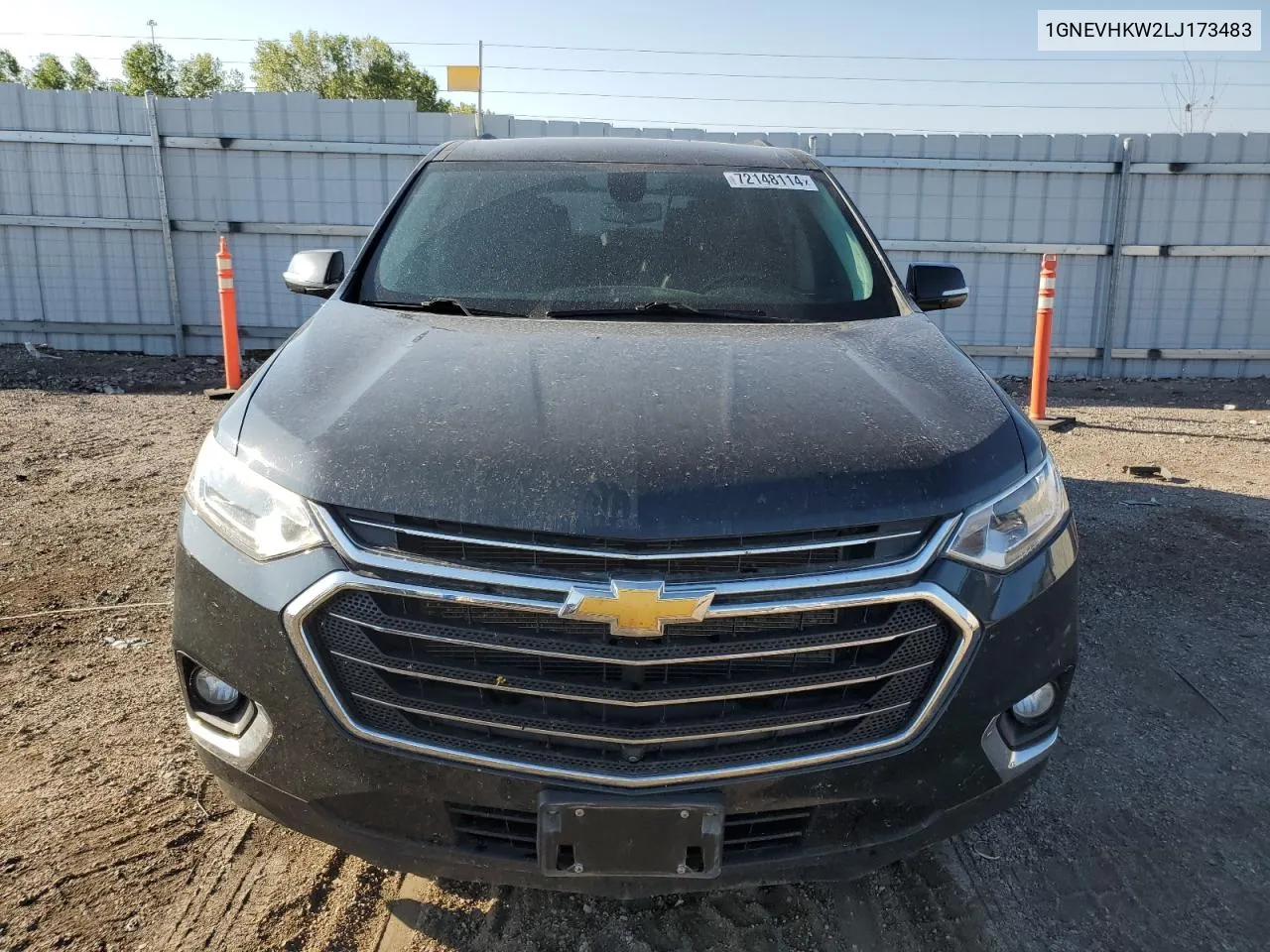 1GNEVHKW2LJ173483 2020 Chevrolet Traverse Lt