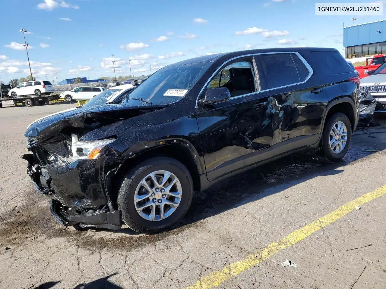 1GNEVFKW2LJ251460 2020 Chevrolet Traverse Ls