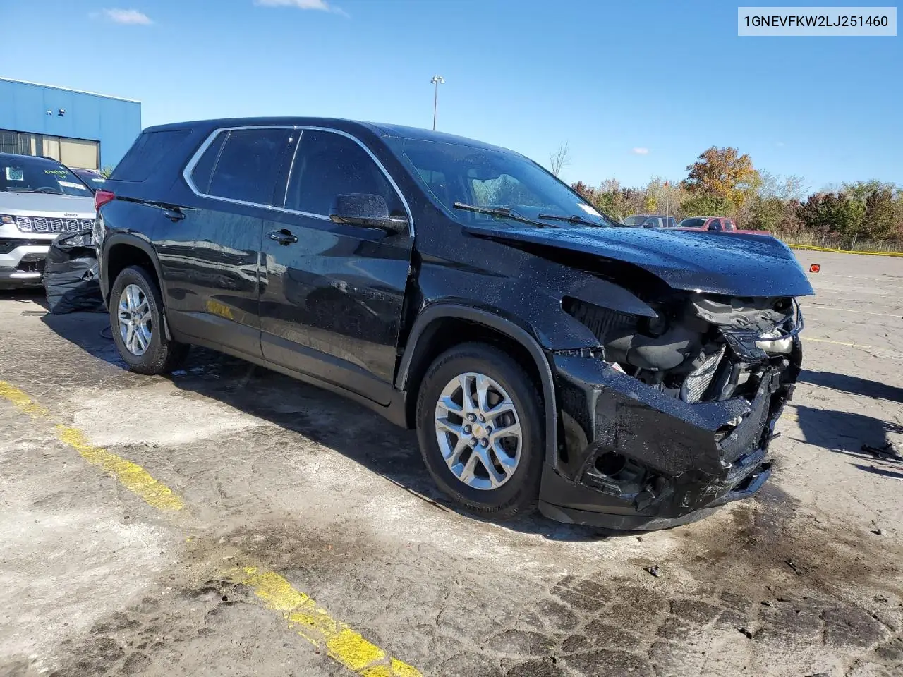 1GNEVFKW2LJ251460 2020 Chevrolet Traverse Ls