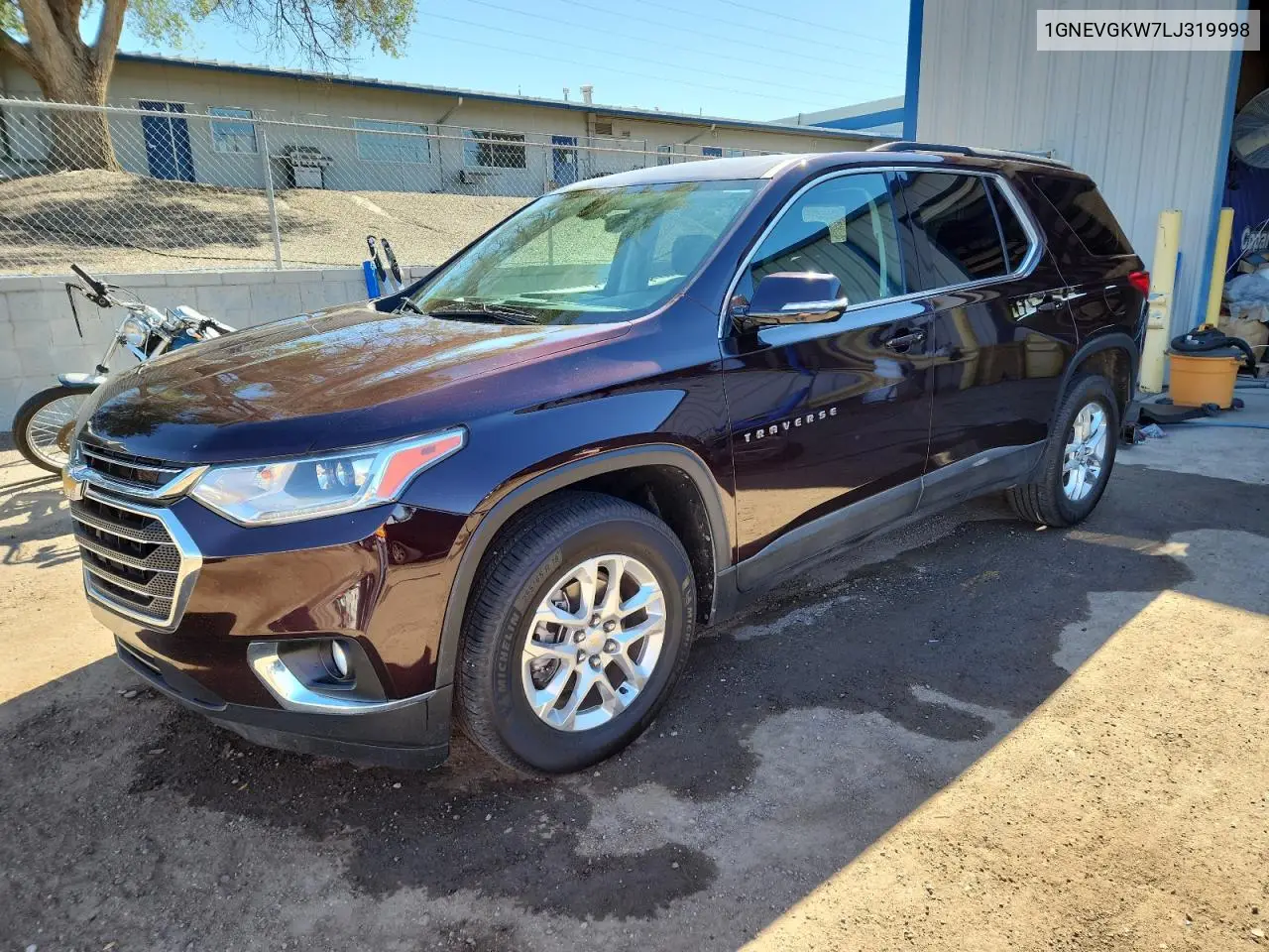 1GNEVGKW7LJ319998 2020 Chevrolet Traverse Lt