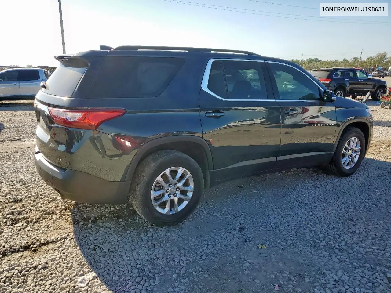 1GNERGKW8LJ198631 2020 Chevrolet Traverse Lt