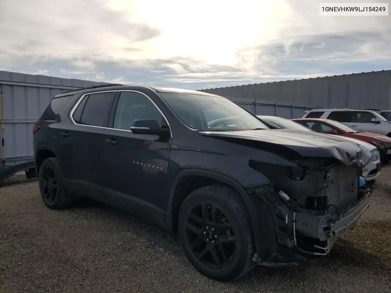 1GNEVHKW9LJ154249 2020 Chevrolet Traverse Lt