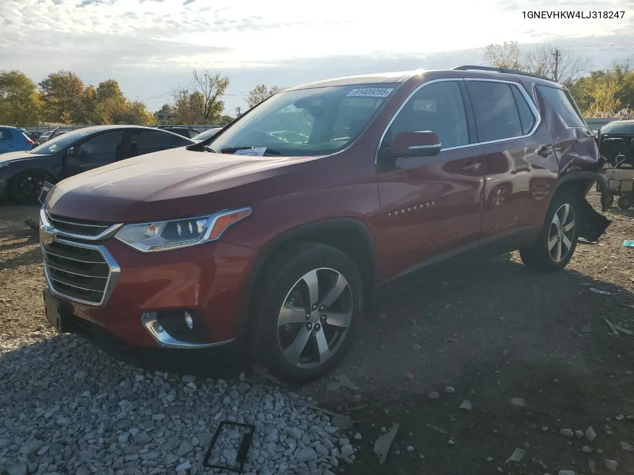 1GNEVHKW4LJ318247 2020 Chevrolet Traverse Lt