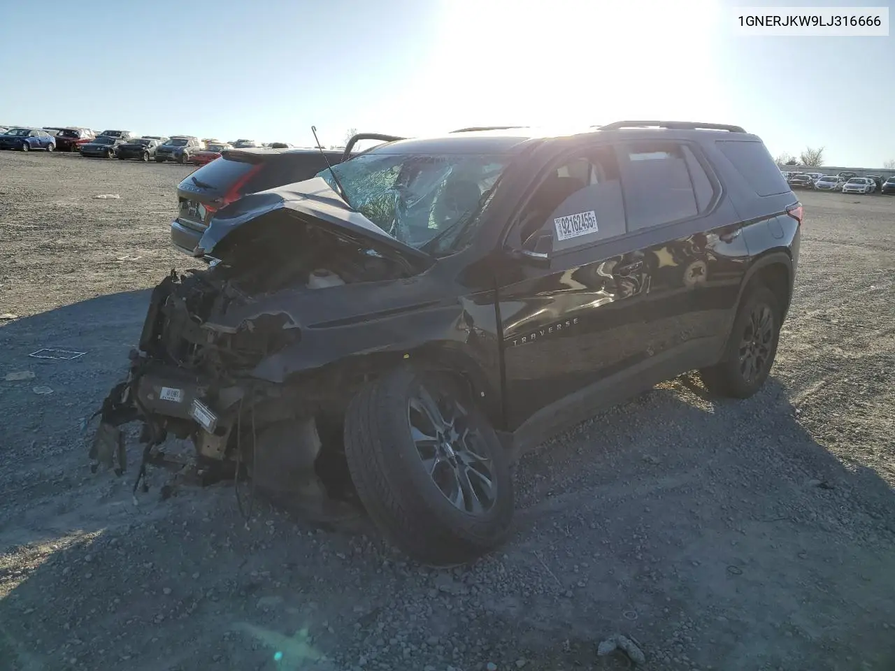 1GNERJKW9LJ316666 2020 Chevrolet Traverse Rs