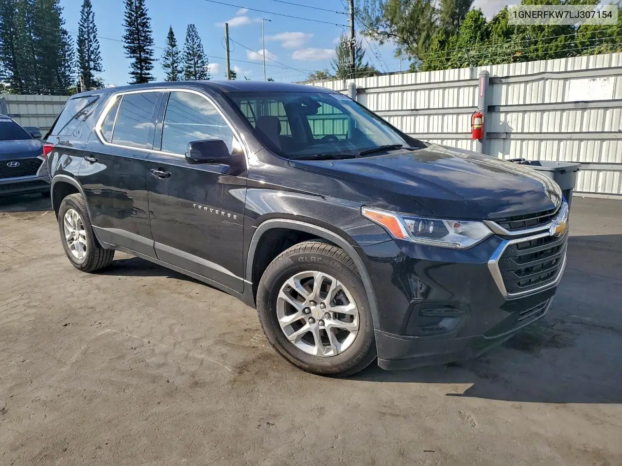 1GNERFKW7LJ307154 2020 Chevrolet Traverse Ls