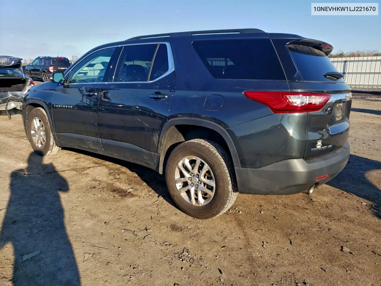 1GNEVHKW1LJ221670 2020 Chevrolet Traverse Lt