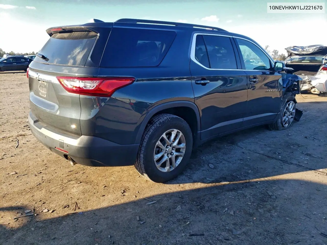 1GNEVHKW1LJ221670 2020 Chevrolet Traverse Lt