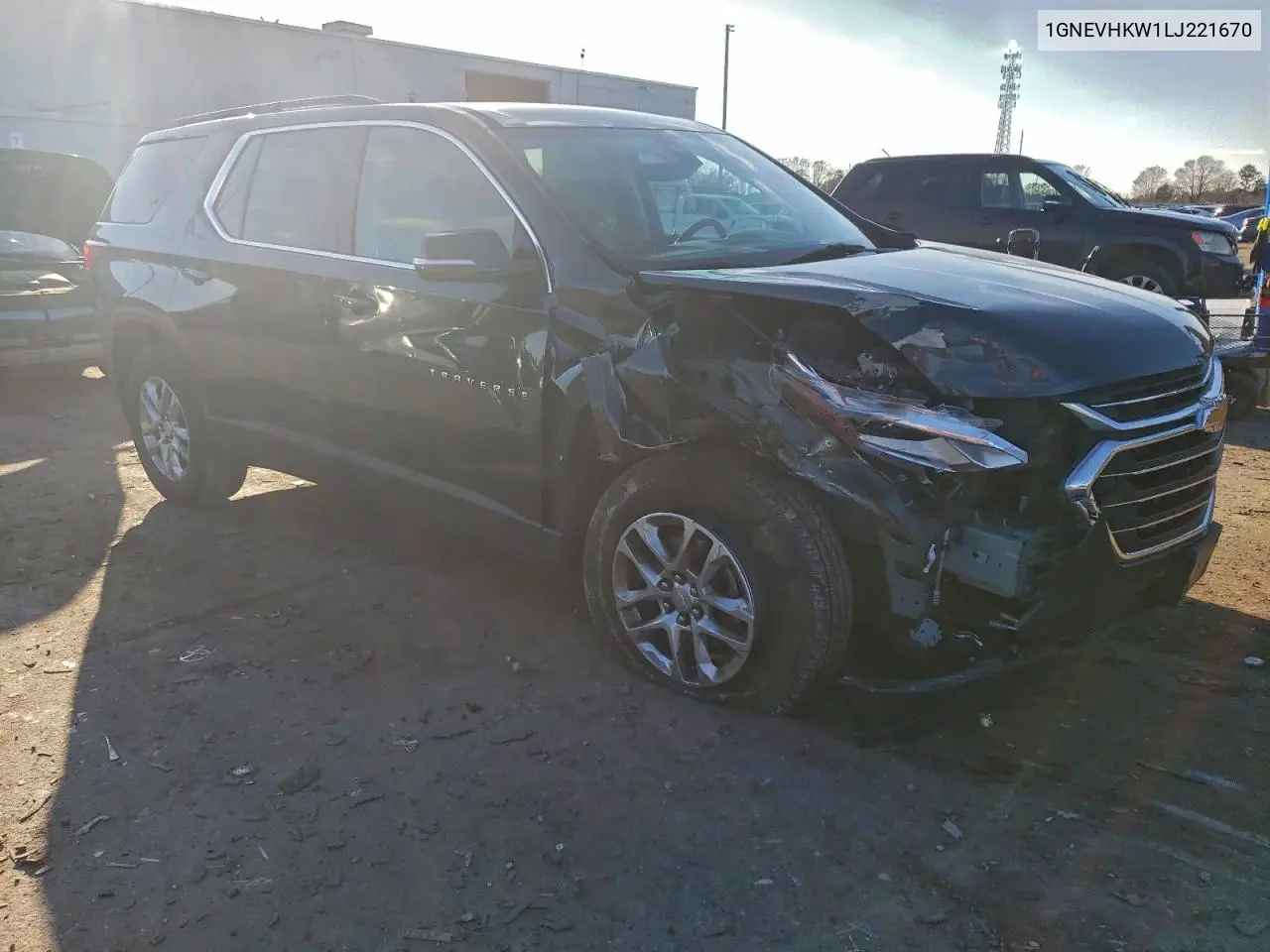 1GNEVHKW1LJ221670 2020 Chevrolet Traverse Lt