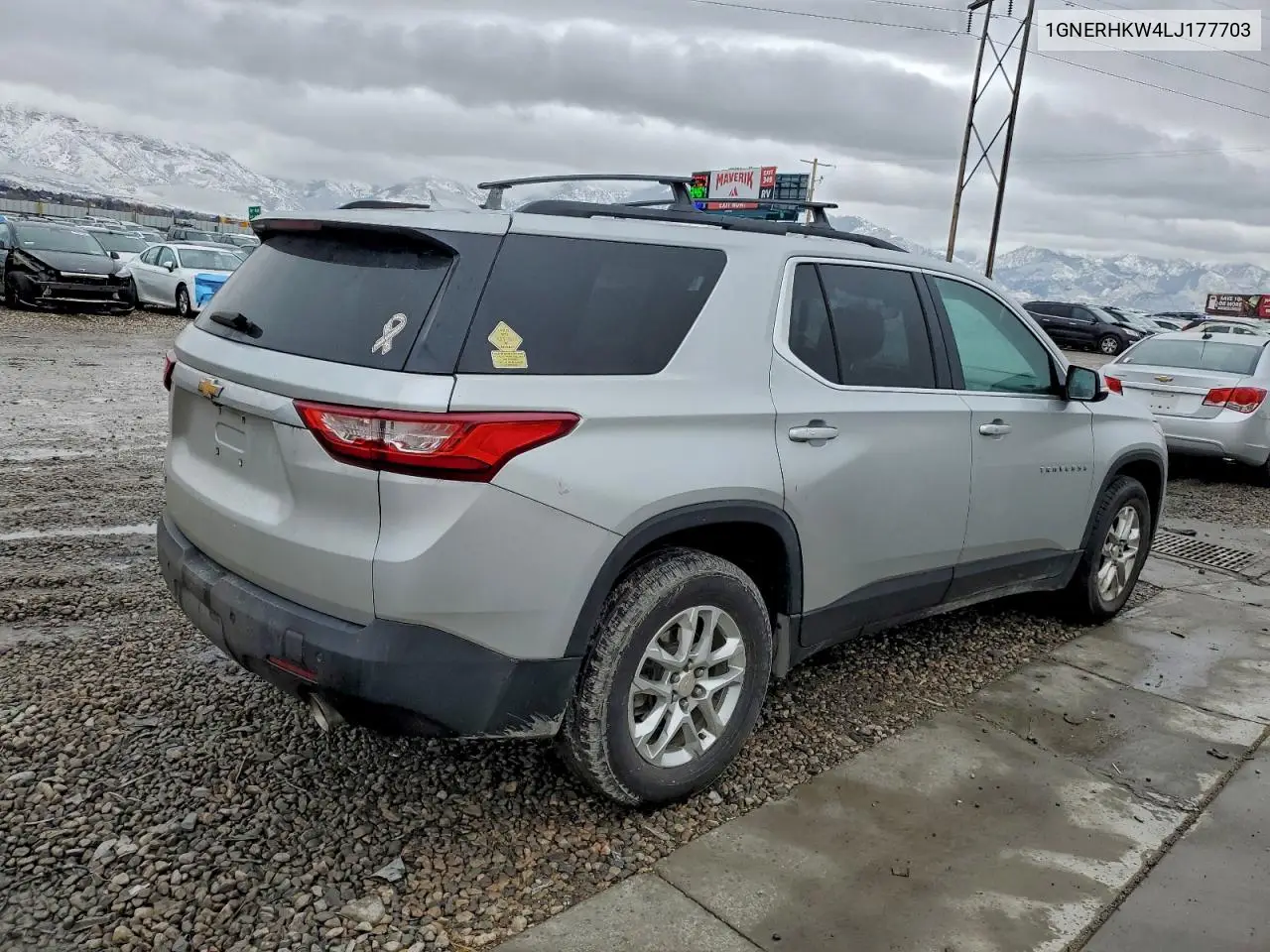 1GNERHKW4LJ177703 2020 Chevrolet Traverse Lt