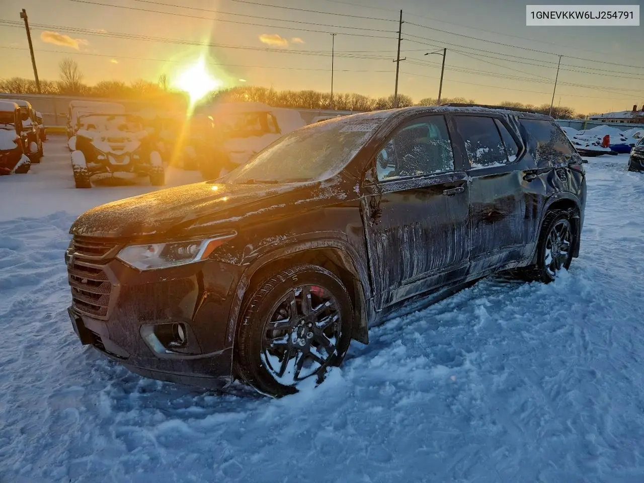 1GNEVKKW6LJ254791 2020 Chevrolet Traverse Premier