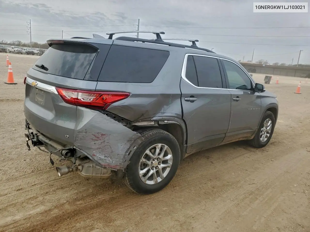 1GNERGKW1LJ103021 2020 Chevrolet Traverse Lt