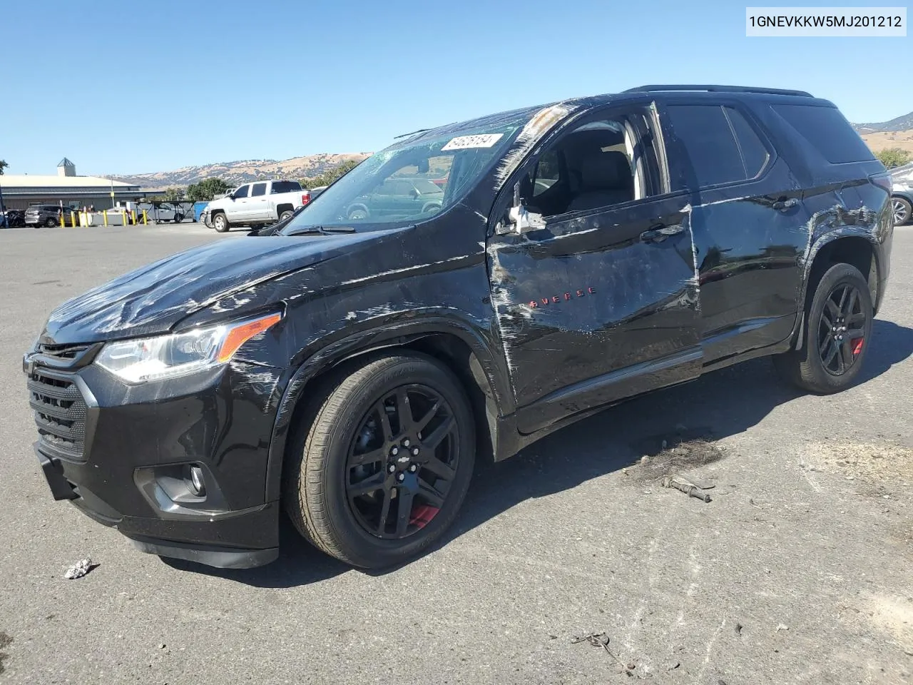 2021 Chevrolet Traverse Premier VIN: 1GNEVKKW5MJ201212 Lot: 64626154