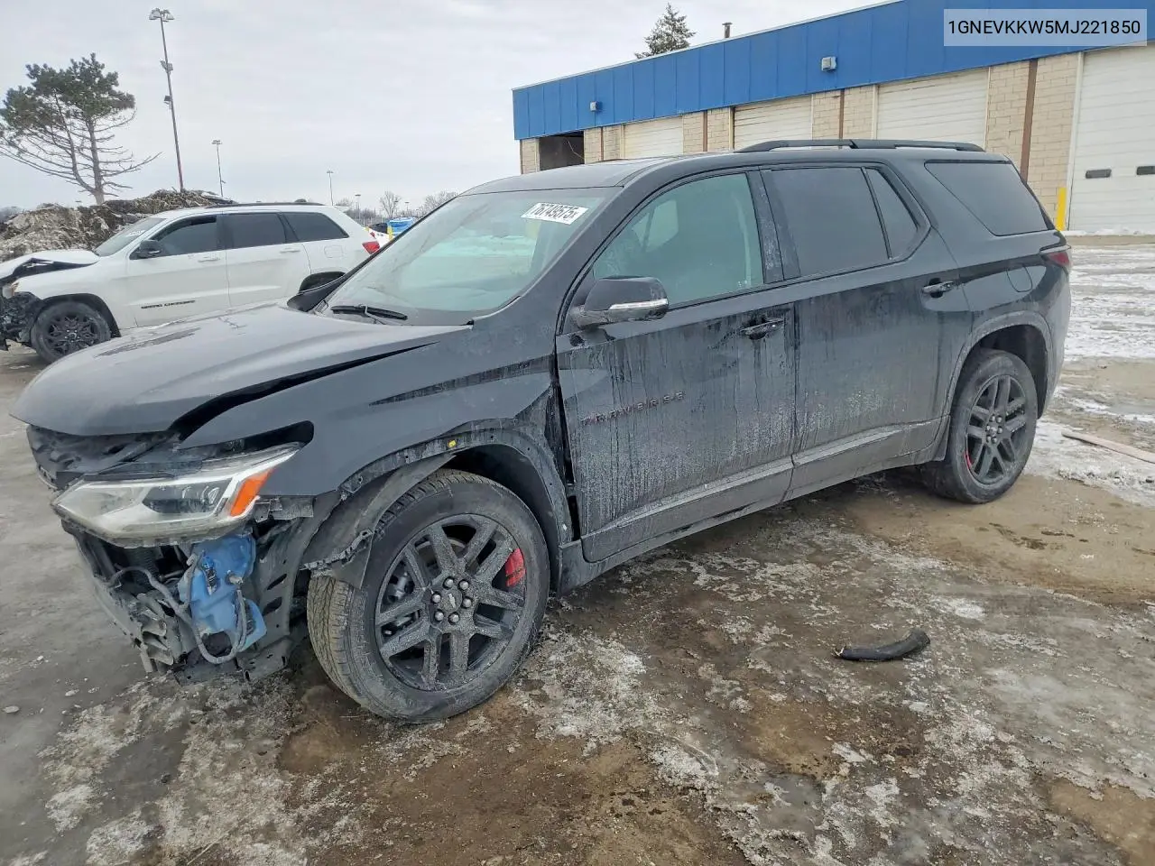 1GNEVKKW5MJ221850 2021 Chevrolet Traverse Premier