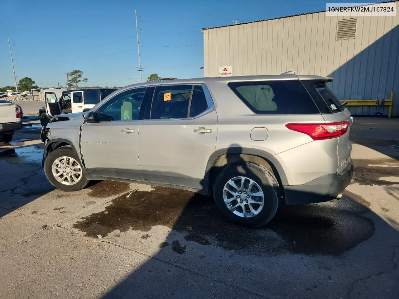 1GNERFKW2MJ167824 2021 Chevrolet Traverse Ls