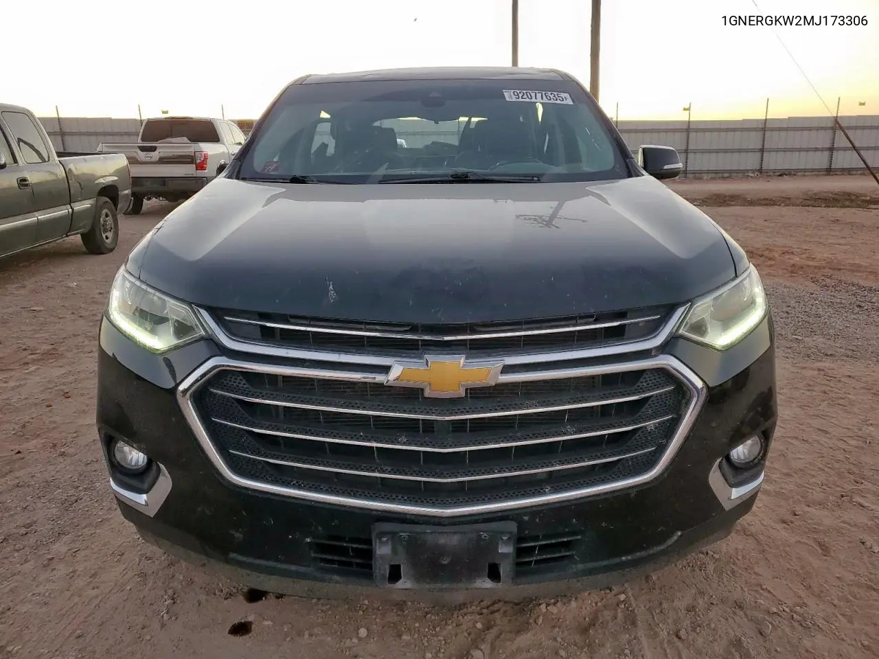 1GNERGKW2MJ173306 2021 Chevrolet Traverse Lt
