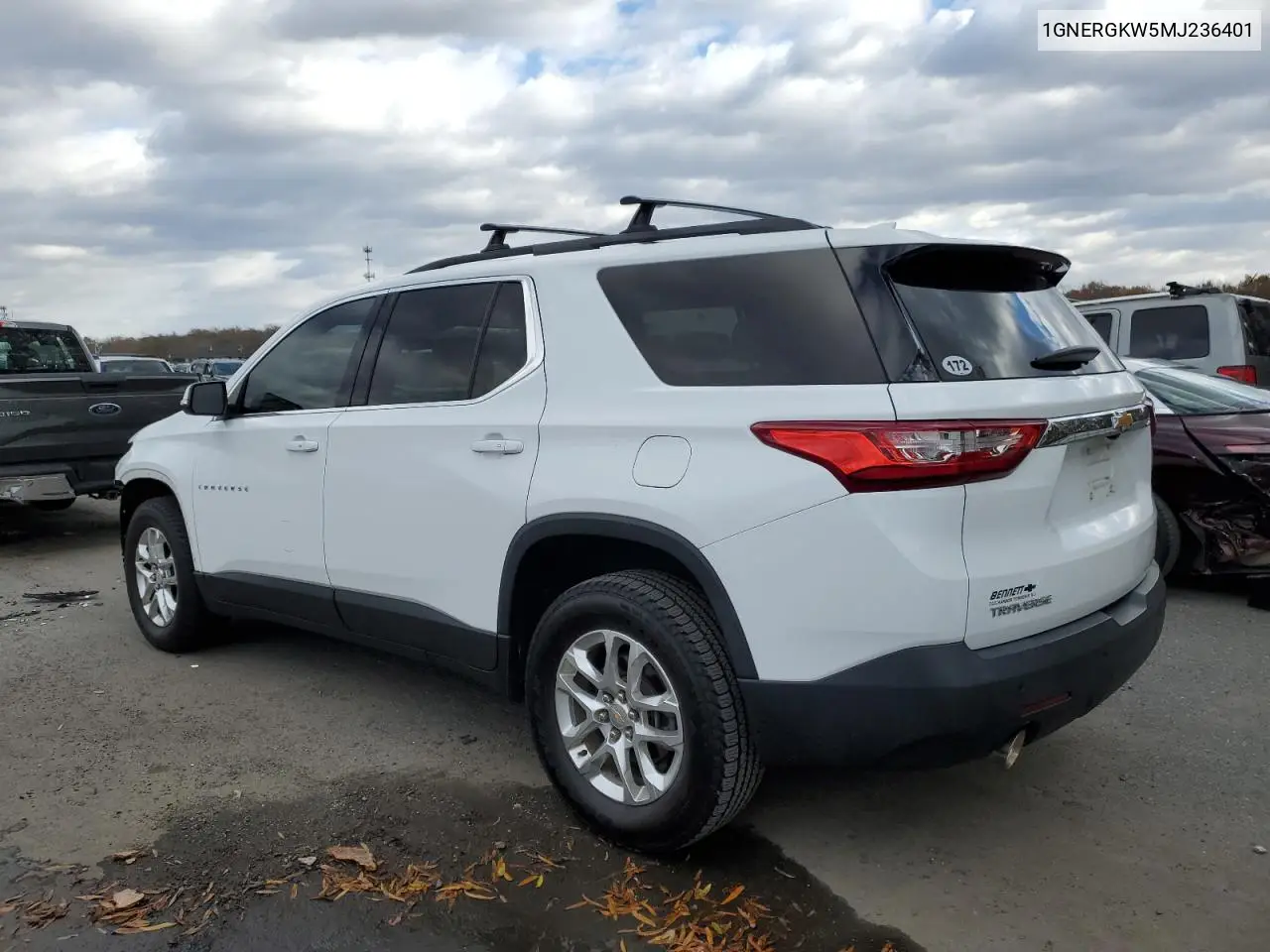 1GNERGKW5MJ236401 2021 Chevrolet Traverse Lt