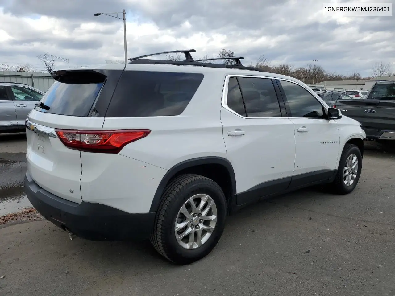 1GNERGKW5MJ236401 2021 Chevrolet Traverse Lt