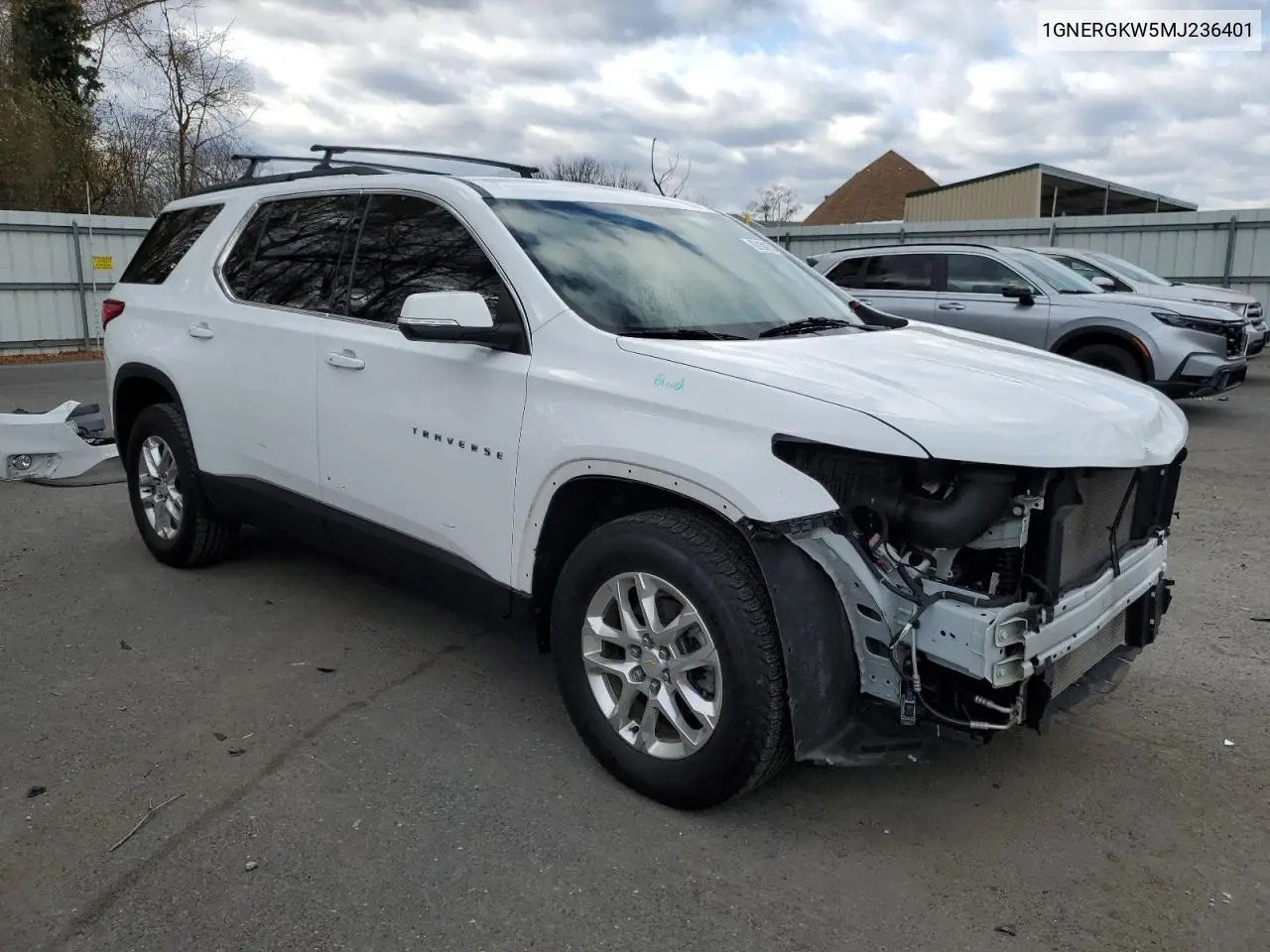 1GNERGKW5MJ236401 2021 Chevrolet Traverse Lt