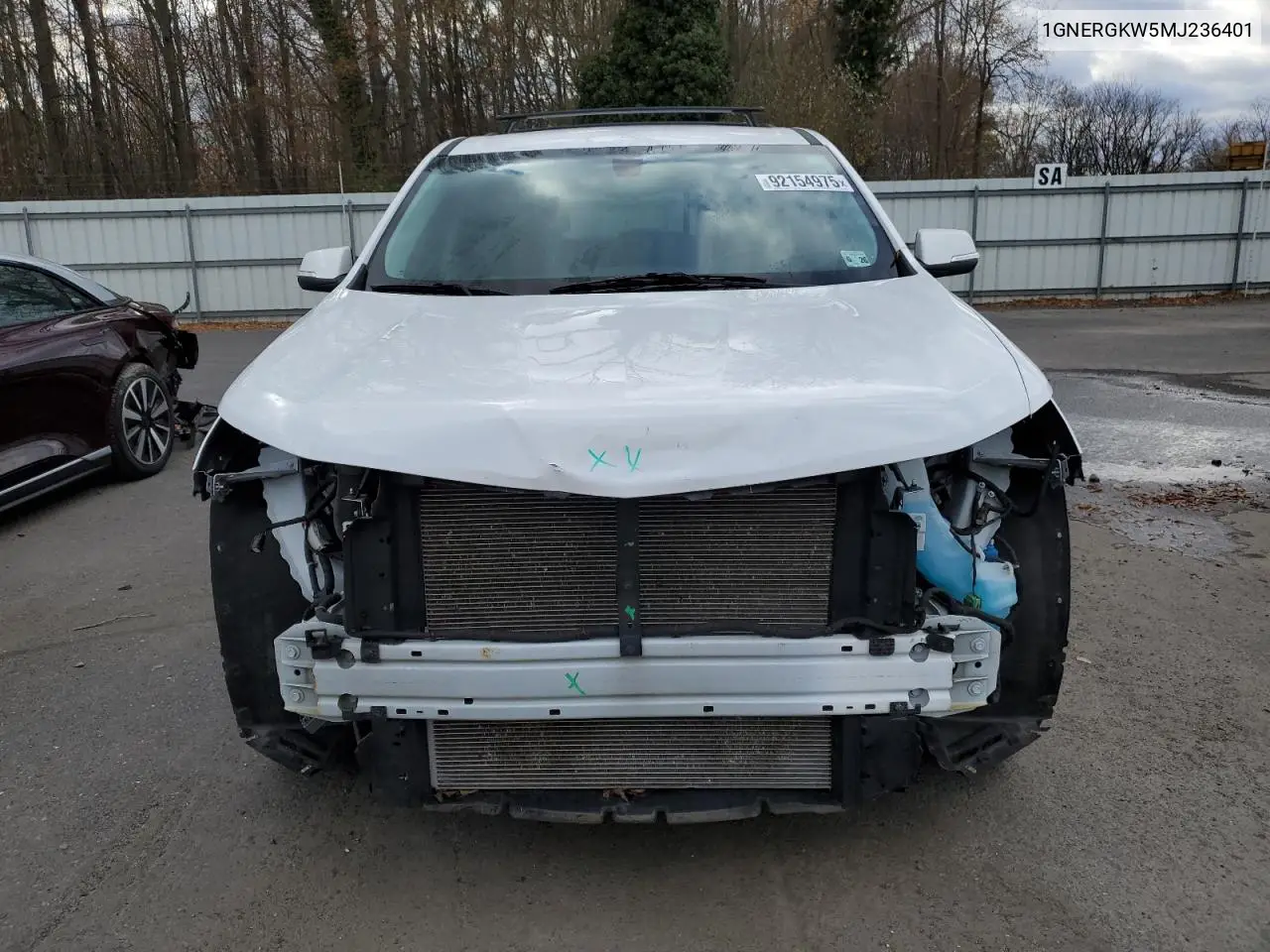 1GNERGKW5MJ236401 2021 Chevrolet Traverse Lt