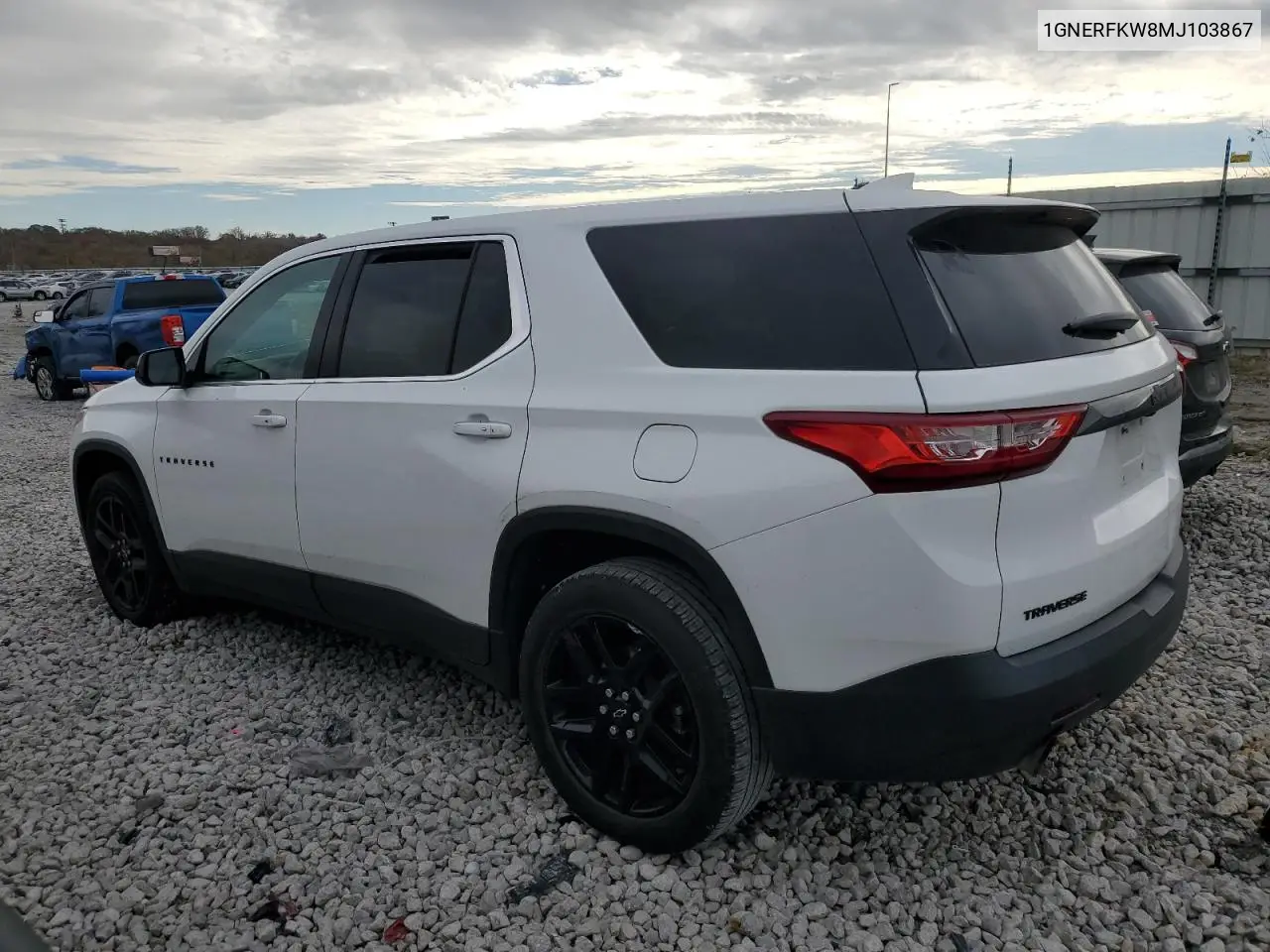 1GNERFKW8MJ103867 2021 Chevrolet Traverse Ls