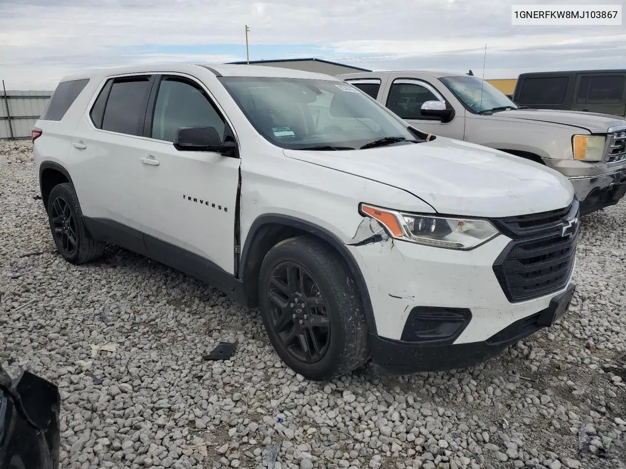 1GNERFKW8MJ103867 2021 Chevrolet Traverse Ls