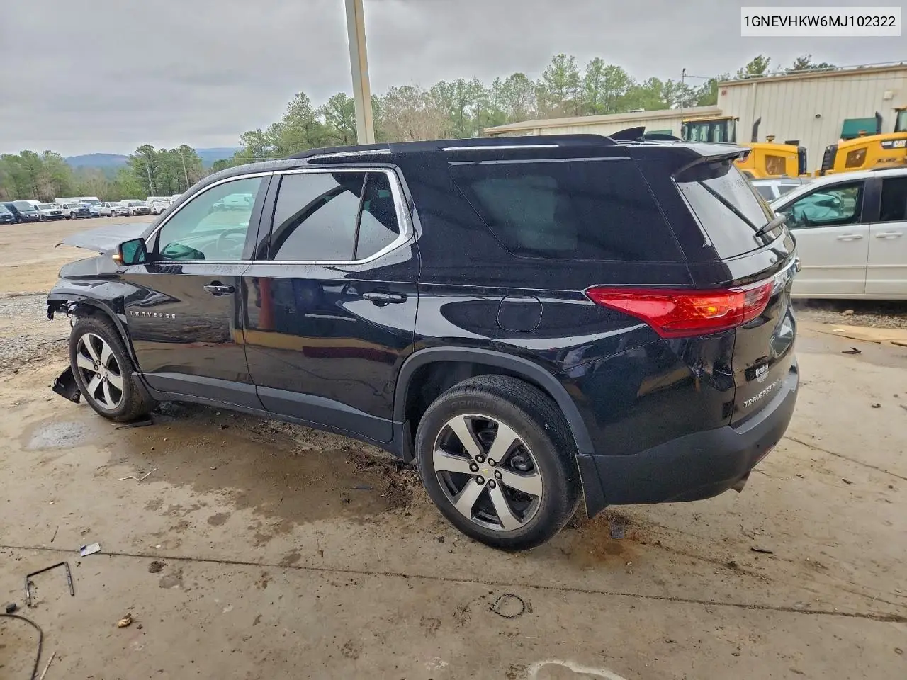1GNEVHKW6MJ102322 2021 Chevrolet Traverse Lt
