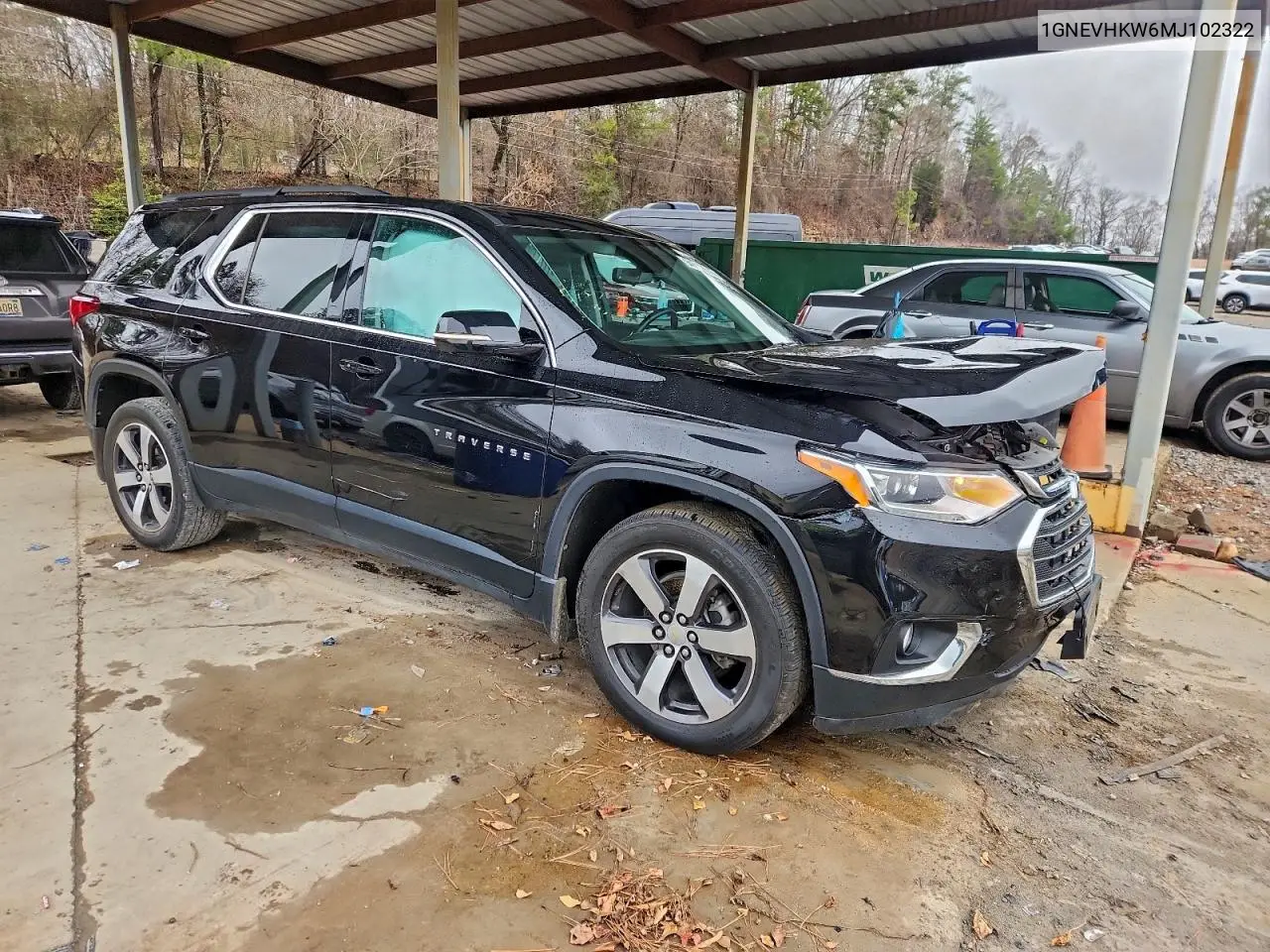 1GNEVHKW6MJ102322 2021 Chevrolet Traverse Lt