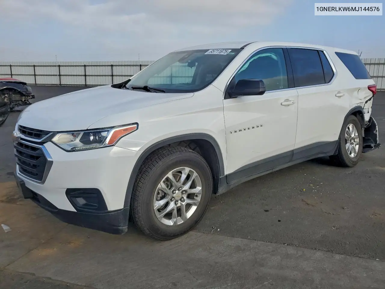 1GNERLKW6MJ144576 2021 Chevrolet Traverse Ls
