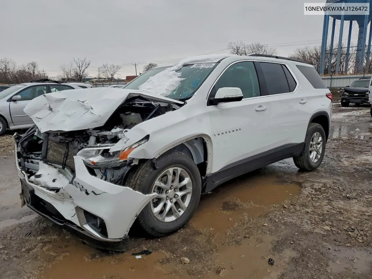 1GNEVGKWXMJ126472 2021 Chevrolet Traverse Lt