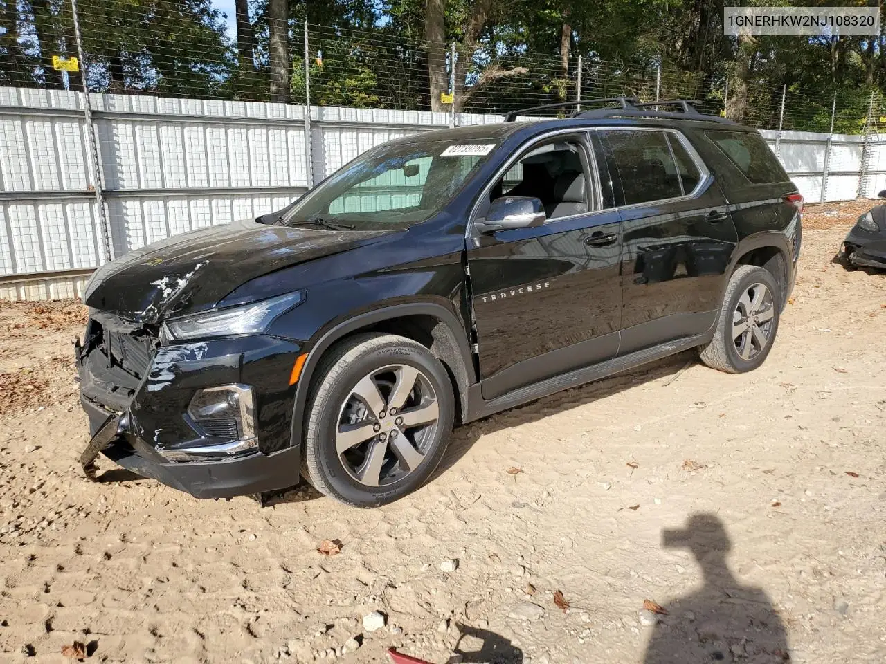 1GNERHKW2NJ108320 2022 Chevrolet Traverse Lt