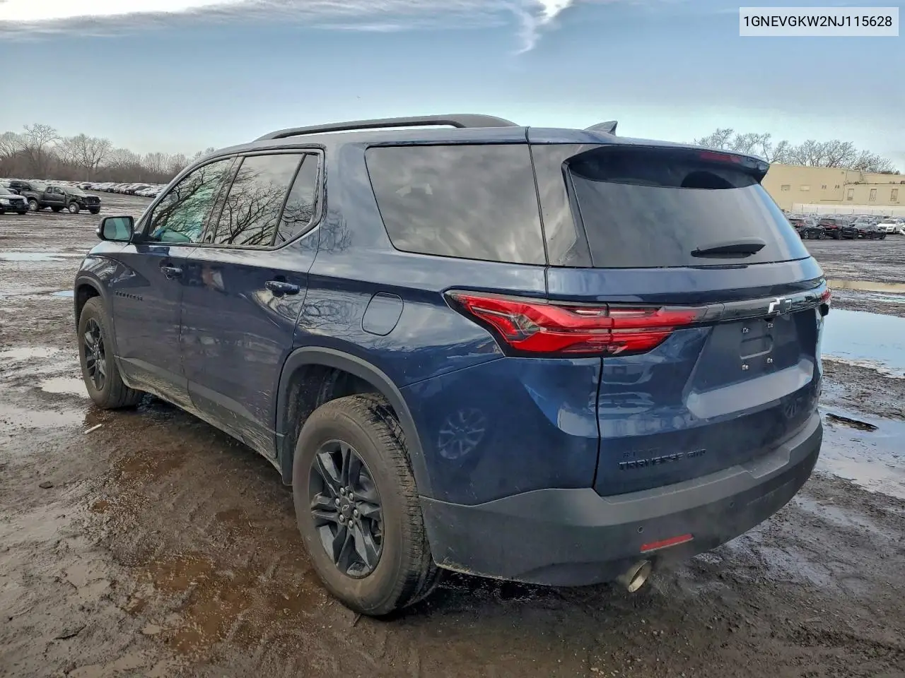 1GNEVGKW2NJ115628 2022 Chevrolet Traverse Lt
